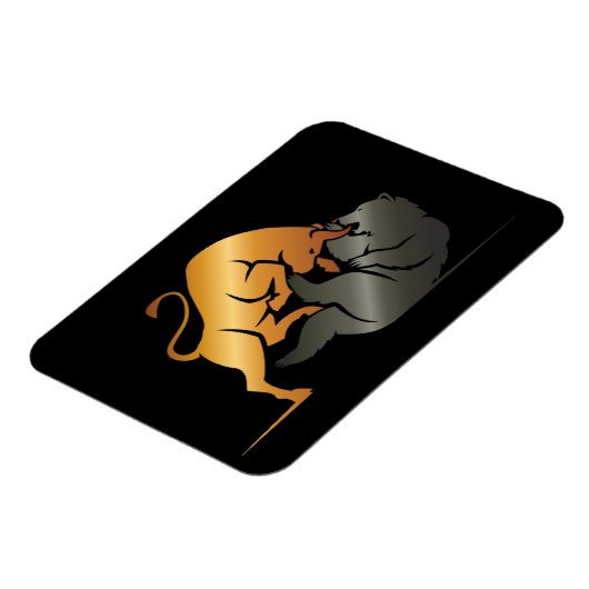 Börsenhandel für Bull- und Bärenmärkte Magnet (Linke Seite)