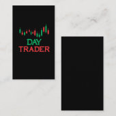 Börsenhandel verkauft Tageshändler Investor Visitenkarte (Vorne/Hinten)