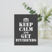 Börsenhandelsdividendenbörse Tageshändler Postkarte (Stehend Vorderseite)