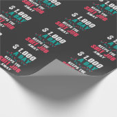 Börsenhandelshändler, der den Auftrag kündigt Geschenkpapier (Ecke)