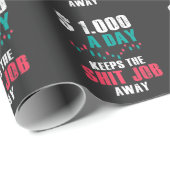 Börsenhandelshändler, der den Auftrag kündigt Geschenkpapier (Rolleneckpunkt)