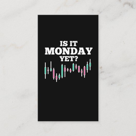 Börsenhandelstag Spaß Anleger Visitenkarte (Vorderseite)