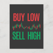 Börsenhändler am Devisenmarkt Postkarte (Vorderseite)