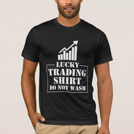 Börsenhändler am Lucky Stock Trading T-Shirt (Vorderseite)