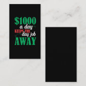 Börsenhändler Börsenhändler Joke Visitenkarte (Vorne/Hinten)