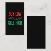 Börsenhändler für Devisenhandel Visitenkarte (Vorne/Hinten)