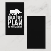 Börsenhändler für Ihren Börsenplan Visitenkarte (Vorne/Hinten)