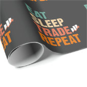 Börsenhändler für Tagesgeschäfte Geschenkpapier (Rolleneckpunkt)