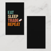 Börsenhändler für Tagesgeschäfte Visitenkarte (Vorne/Hinten)