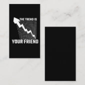 Börsenhändler Geld-Investor Visitenkarte (Vorne/Hinten)