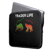 Börsenhändler Geschenke Day Trading Geschenk Markt Laptopschutzhülle (Vorderseite Links)