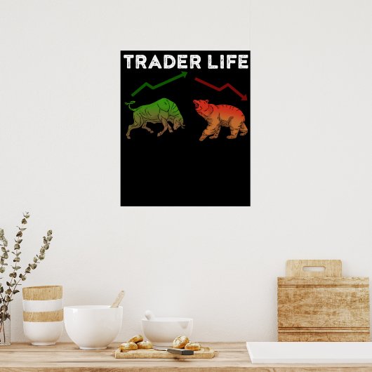 Börsenhändler Geschenke Day Trading Geschenk Markt Poster (Küche)