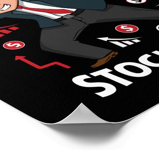 Börsenhändler gibt Männern Geschenke Handel Fähigk Poster (Ecke)