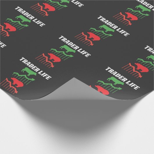 Börsenhändler Lebensversicherungsgeschäft Großer B Geschenkpapier (Ecke)