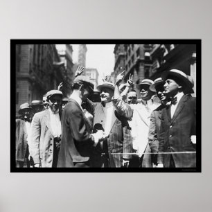 Börsenhändler NYC Curb Market 1916 Poster