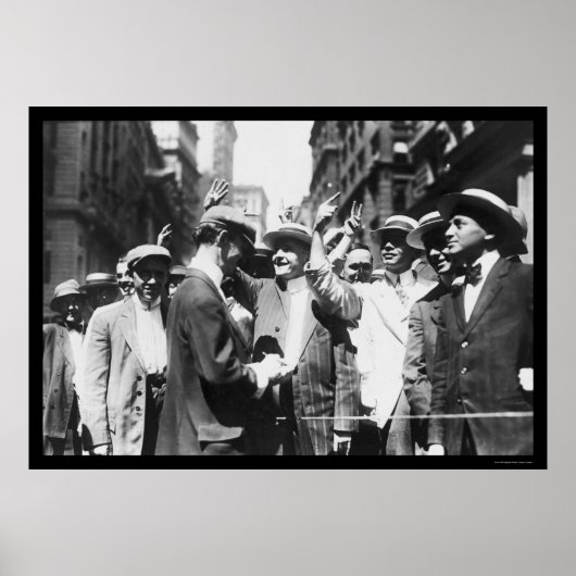 Börsenhändler NYC Curb Market 1916 Poster (Vorne)