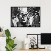 Börsenhändler NYC Curb Market 1916 Poster (Heimbüro)