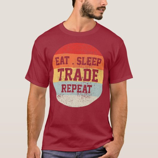 Börsenhändler Retro Vintage Funny Gift T-Shirt (Vorderseite)