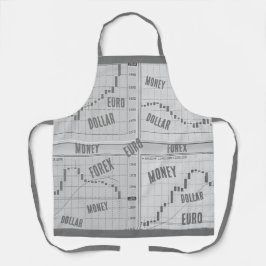 Börsenkartografien in vier Fenstern geöffnet Schürze