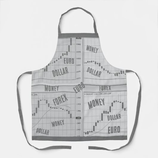 Börsenkartografien in vier Fenstern geöffnet Schürze (Vorderseite)