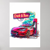 Börsenkrach & Brennen, EV Elon Musk z.B. Poster (Vorne)