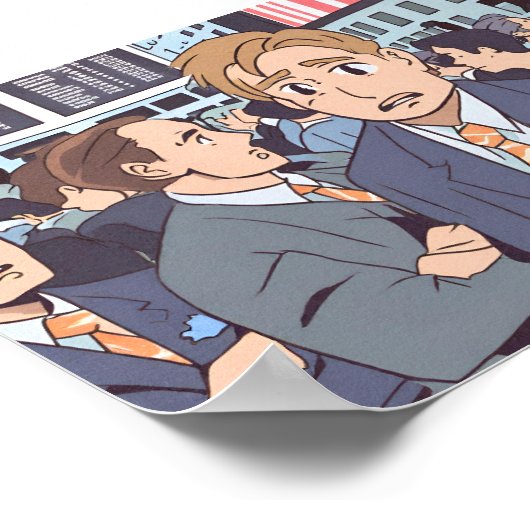 Börsenkrach Poster (Ecke)