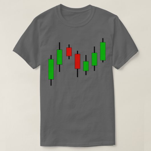 Börsenkurs von Candlestick T-Shirt (Design vorne)
