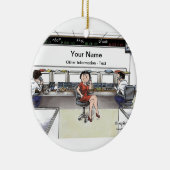 Börsenmakler - Frauen Keramikornament (Rechts)