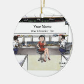 Börsenmakler - Frauen Keramikornament (Links)