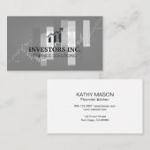 Börsenmakler | Investitionen | Aktienkurs Visitenkarte (Vorne/Hinten)