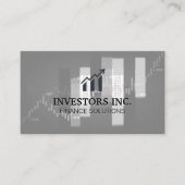 Börsenmakler | Investitionen | Aktienkurs Visitenkarte (Vorderseite)