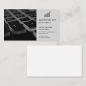 Börsenmakler | Investitionen | Datenanalyst Visitenkarte (Vorne/Hinten)
