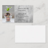 Börsenmakler | Investitionen | Wirtschaftswachstum Visitenkarte (Vorne/Hinten)