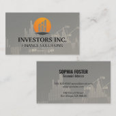 Börsenmakler | Investitionstabellen Visitenkarte (Vorne/Hinten)