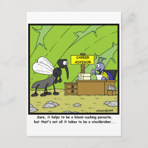 Börsenmakler Postkarte