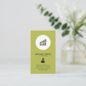 Börsenmakler Visitenkarte (Stehend Vorderseite)