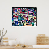 Börsenmonster Poster (Küche)