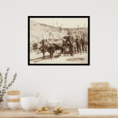 Börsenprospektoren mit Goldfieber SD 1889 Poster (Küche)