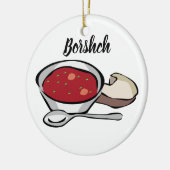 Borshch Keramik Weihnachtsbaum Keramikornament (Links)