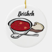 Borshch Keramik Weihnachtsbaum Keramikornament (Hinten)