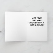 Bortel Badger - customizable Greetingcard Karte (Innenseite)