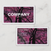 Bortered - Red Sky - Tree Visitenkarte (Vorne/Hinten)