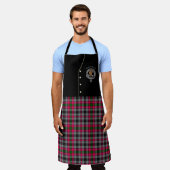 Borthwick Clan Abzeichen & Tartan Kilt Schürze (Getragen)