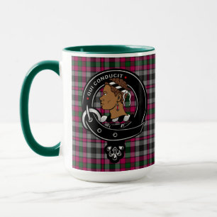 Borthwick Clan Abzeichen & Tartan Tasse