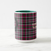 Borthwick Clan Abzeichen & Tartan Tasse (Zentrum)