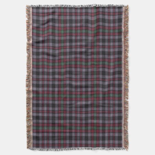 Borthwick Modern Original Scottish Tartan Decke (Vorderseite Vertikal)