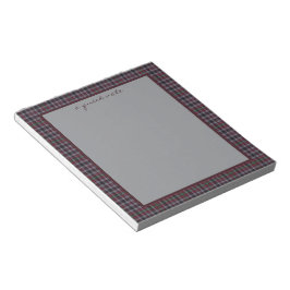 Borthwick Original Scottish Tartan Notepad Notizblock