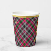Borthwick Personalisiert Tartan Christmas Pappbecher (Rechts)
