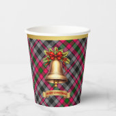 Borthwick Personalisiert Tartan Christmas Pappbecher (Vorderseite)