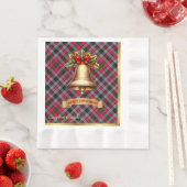 Borthwick Personalisiert Tartan Christmas Serviette (Beispiel)